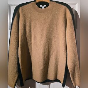 Womens Cos Camel-wool Mix Crew Neck Sweater Small